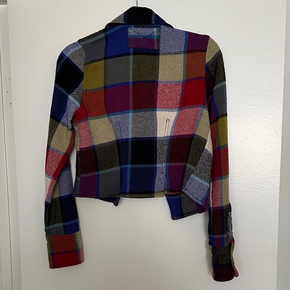 Free People We The Free Winnie Plaid Shirt in County Combo - Picture 7 of 8